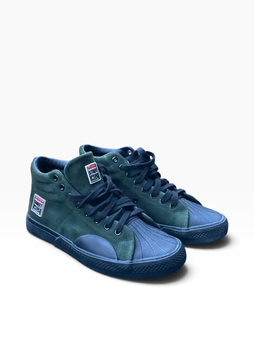 Vision Street Wear Suede High Top Skate Shoes Size 8 Green